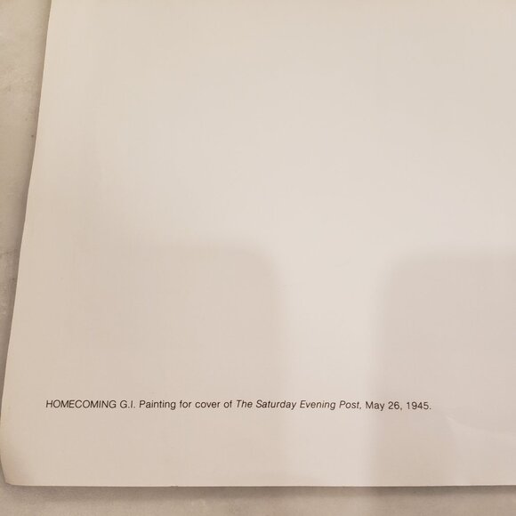 Homecoming G.I., 1945 print by Norman Rockwell - Picture 5 of 6